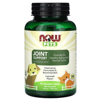 Pets, Joint Support for Dogs/Cats, 90 Chewable Tablets, 4.6 oz (130.5 g)