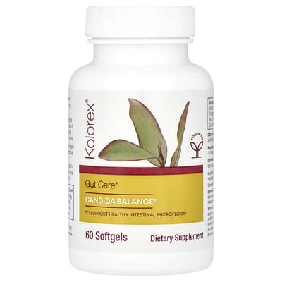Gut Care, Candida Balance, 60 мягких капсул