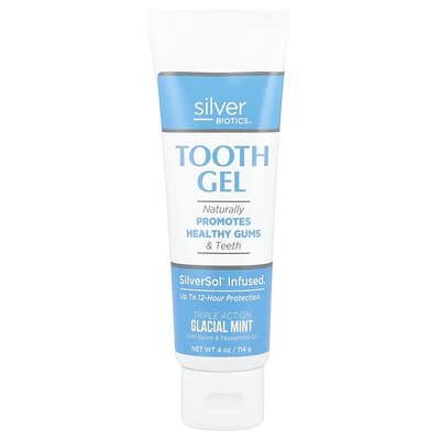 Silver Biotics® зубной гель, Glacial Mint, 4 oz (114 g)