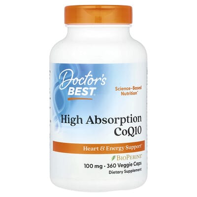 High Absorption CoQ10 , 100 mg, 360 Veggie Caps