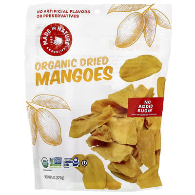 Organic Dried Mangoes, 8 oz (227 g)