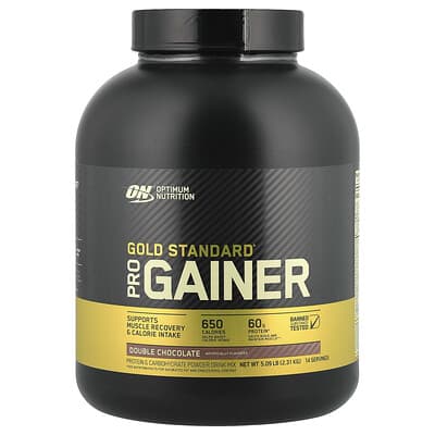 Gold Standard® Pro Gainer, Double Chocolate, 5.09 lb (2.31 kg)