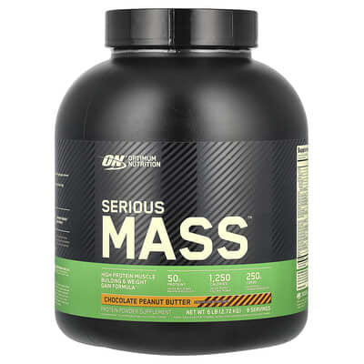 Serious Mass™, Chocolate Peanut Butter, 6 lb (2.72 kg)