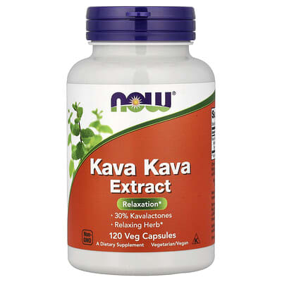Kava Kava Extract, 120 вегетарианских капсул (250 mg в капсуле)