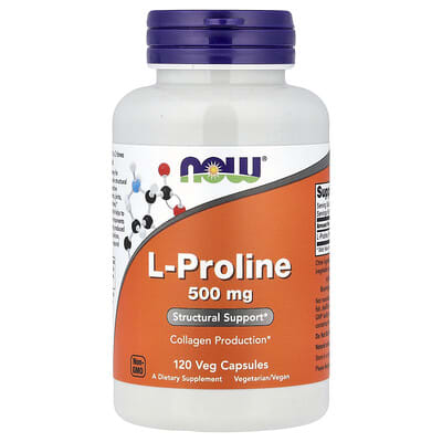 L-Proline, 120 вегетарианских капсул (0.5 g на капсулу)