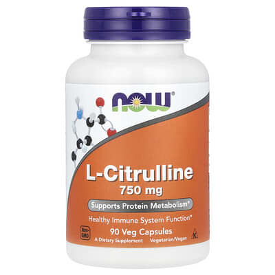 L-Citrulline, 750 mg, 90 Veg Capsules