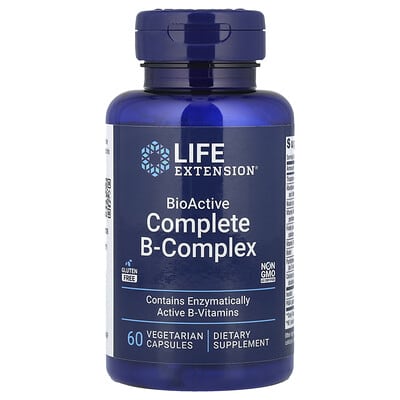 BioActive Complete B-Complex, 60 Vegetarian Capsules