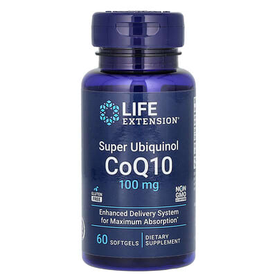 Super Ubiquinol CoQ10, 100 mg, 60 Softgels