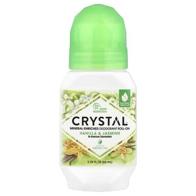 Mineral-Enriched Deodorant Roll-On, Vanilla & Jasmine, 2.25 fl oz (66 ml)