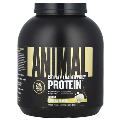 Сыворотка протеиновая Isolate Loaded Whey Protein™, ваниль, 4 lb (1.81 kg)