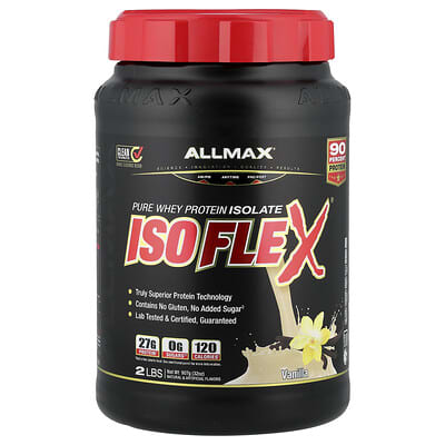 ISOFLEX®, Pure Whey Protein Isolate, Vanilla, 2 lbs (907 g)