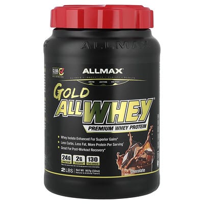 GOLD ALLWHEY®, Premium Whey Protein, Chocolate, 2 lbs (907 g)
