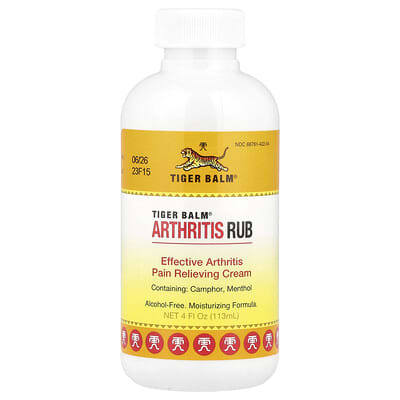 Мазь от артрита Tiger Balm, без спирта, 4 fl oz (113 ml)