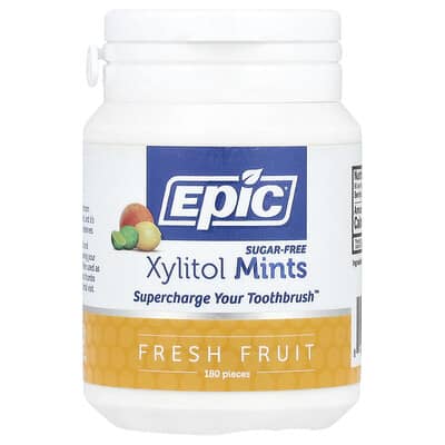 Xylitol Mints, Sugar-Free, Fresh Fruit, 180 Pieces