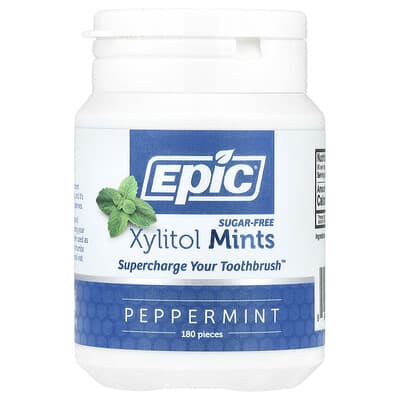 Xylitol Mints, Peppermint, Sugar-Free, 180 Pieces
