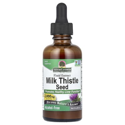 Milk Thistle Seed, Fluid Extract, Alcohol-Free, 2 fl oz (60 ml)