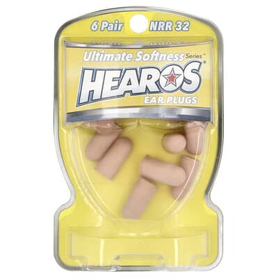 Беруши Ultimate Softness Series™, желтые, NRR 32, 6 пар