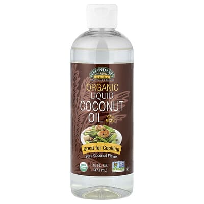 Ellyndale® Organics, Organic Liquid Coconut Oil, Pure Coconut, 16 fl oz (473 ml)