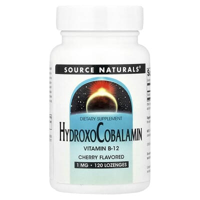HydroxoCobalamin, Vitamin B12, Cherry , 1 mg, 120 Lozenges