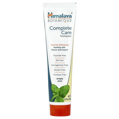 Зубная паста Botanique, комплексный уход, Simply Mint, 5.29 oz (150 g)