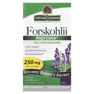 Forskohlii, 250 mg, 60 вегетарианских капсул