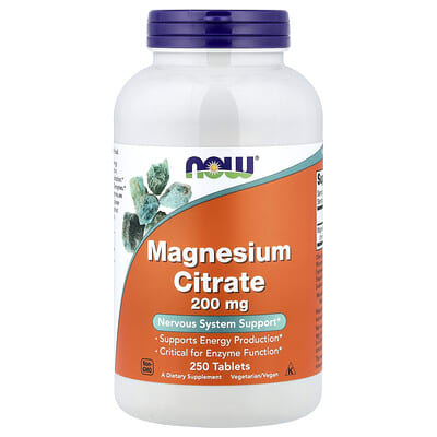 Magnesium Citrate, 200 mg, 250 Tablets