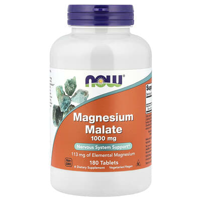 Magnesium Malate, 1,000 mg, 180 Tablets