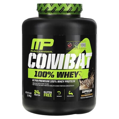 MusclePharm Протеин 100% Whey Protein, капучино, 5 lb (2.24 kg)
