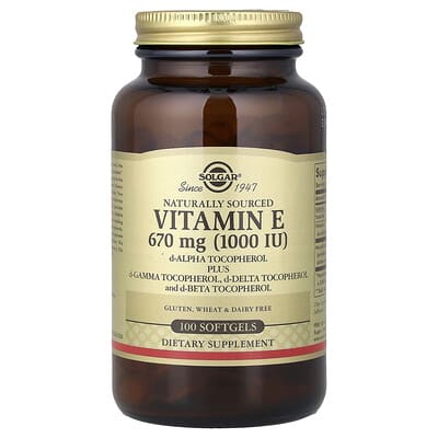 Vitamin E, 100 мягких капсул