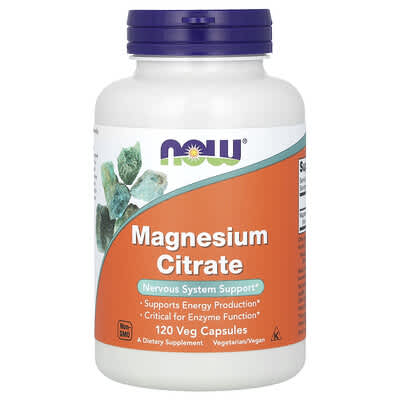 Magnesium Citrate, 120 Veg Capsules (133 mg per Capsule)