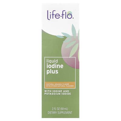 Liquid Iodine Plus, Natural Orange, 2 fl oz (59 ml)
