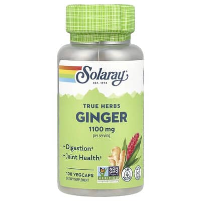 True Herbs, Ginger, 100 VegCaps (550 mg per Capsule)