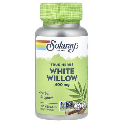 True Herbs, White Willow, 400 mg, 100 VegCaps