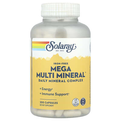 Mega Multi Mineral™, Iron Free, 200 Capsules
