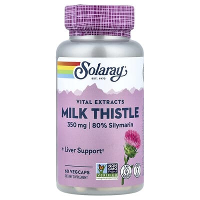 Vital Extracts, расторопша, 60 вегетарианских капсул