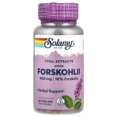 Super Forskohlii, 400 mg, 60 вегетарианских капсул