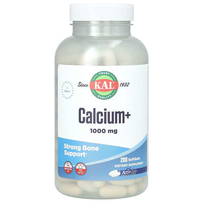 Calcium+, 200 мягких капсул
