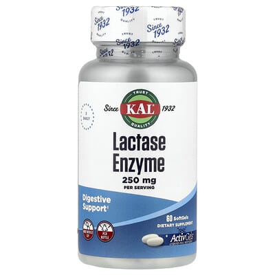 Lactase Enzyme, 60 Softgels (125 mg per Softgel)