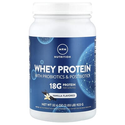 Сыворотка протеина Whey Protein с пробиотиками и постбиотиками, Vanilla, 2.03 lb (923 g)