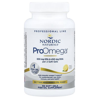 ProOmega®, Lemon, 60 Soft Gels (640 mg per Soft Gel)