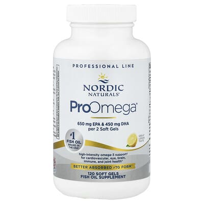 ProOmega®, Lemon, 120 Soft Gels (640 mg per Soft Gel)