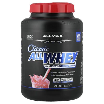 CLASSIC ALLWHEY®, 100% Whey Protein Source, Strawberry, 5 lbs (2.27 kg)