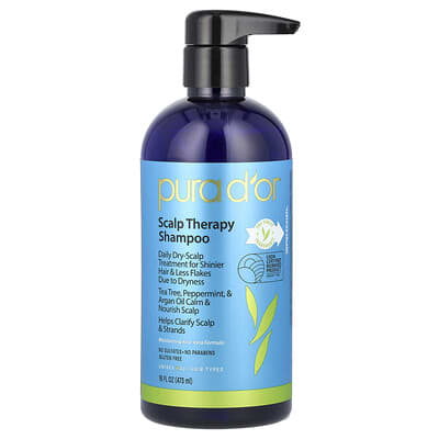 Шампунь для терапии кожи головы, для всех типов волос, 16 fl oz (473 ml)