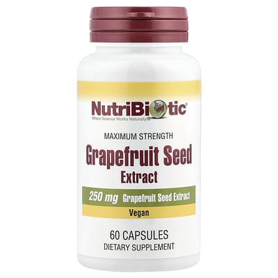 Grapefruit Seed Extract, Maximum Strength, 250 mg, 60 Capsules