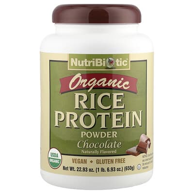 NutriBiotic органический протеин из риса, шоколад, 1 lb 6.93 oz (650 g)