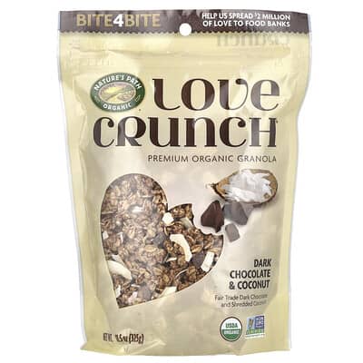Love Crunch®, органическая гранола, темный шоколад и кокос, 11.5 oz (325 g)
