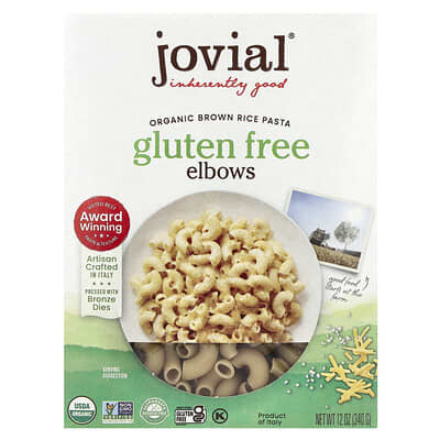 Organic Brown Rice Pasta, Elbows, 12 oz (340 g)