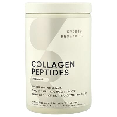 Collagen Peptides, Unflavored, 16 oz (454 g)