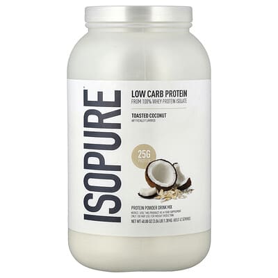 Low Carb Protein Powder, Toasted Coconut, 3.06 lb (1.38 kg)