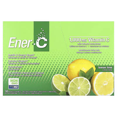 Мультивитаминный напиток Bubbly, Lemon Lime, 30 пакетиков, 0.3 oz (9.56 g) каждый